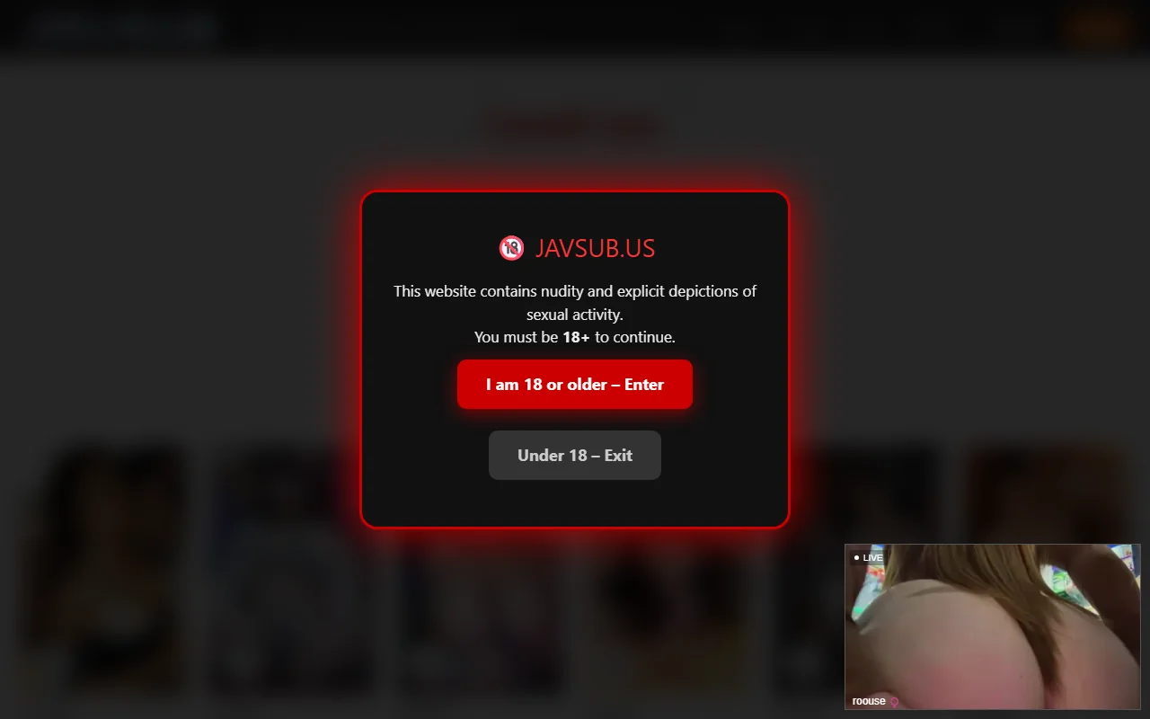 Screenshot: Javsubus Website Review Screenshot of Javsubus Website Review